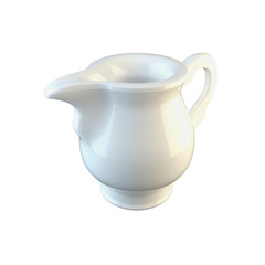 Milk jug. 3D illustration