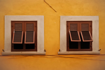 Windows in old house