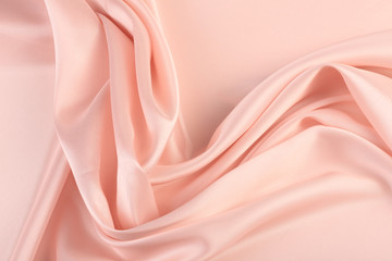 pink chiffon folds