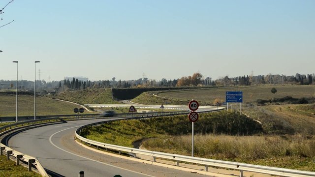 Traffic in the Entrance and Exit from the Highway