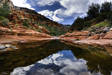 Fototapeta na wymiar Slide rock park bei Sedona, Arizona in USA