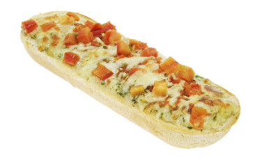 aufgebackenes Käse-Tomaten Baguette