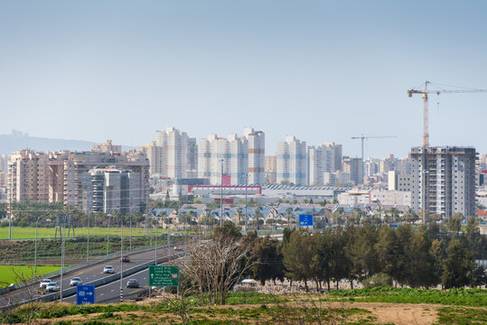 Kiryat Bialik view from Tel Afek