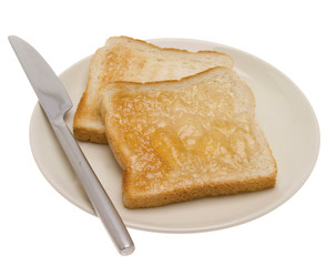 Toastbrot mit Apfelgelee