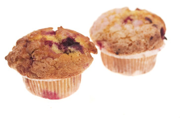 Muffins mit Kirschfüllung