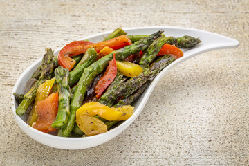 roasted asparagus salad