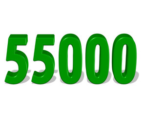 yeşil renkli 55000 sayısı