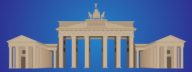 Brandenburg gate - Detailed Vector Illustration © sakura28