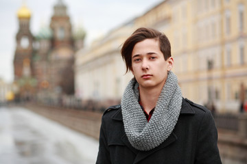 Young man on the street