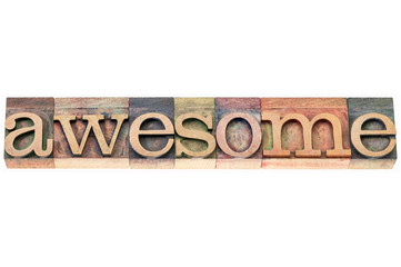 awesome word typography