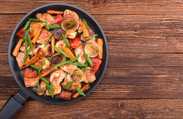 Meat with vegetables