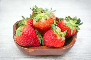 Strawberries in a bowl