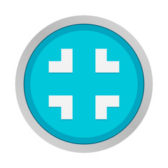 Obraz premium Flat App Button
