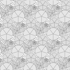 Fototapeta premium Vector seamless background of doodle drawn lines