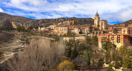 unique Albarracin -terracote town of Spain
