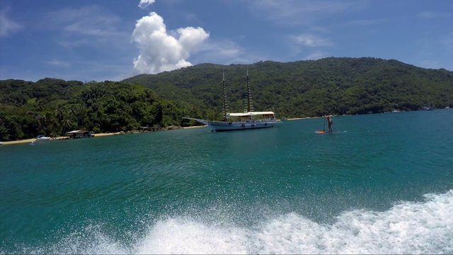 Boat Travel around Rio de Janeiro Islands in Brazil