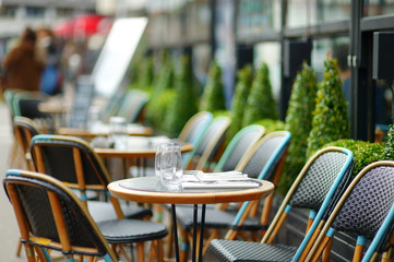 Cozy outdoor cafe