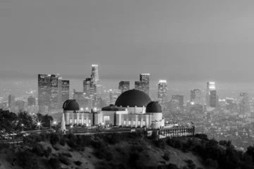 Keuken spatwand met foto The Griffith Observatory and Los Angeles city skyline © f11photo