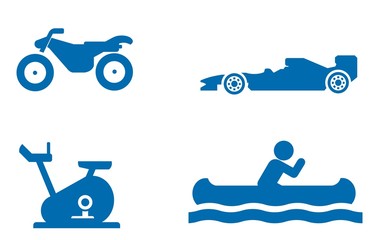 Sports et loisirs en 4 icônes