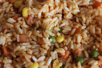 Small portion of delicious vegetable risotto