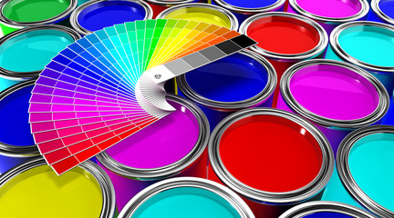 Color Paint and Color Cartela