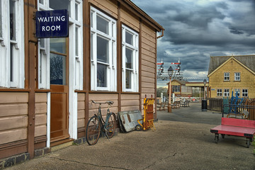 Waiting room on an old railway station