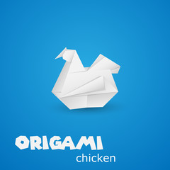 origami paper chicken