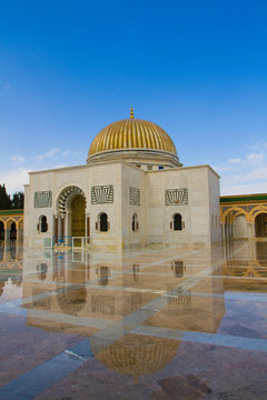 Mausoleum of Habib Bourguiba after the rain  Monastir, Tunisia