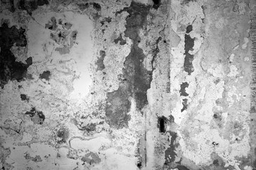 Rough gray grunge textured concrete wall background