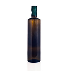 Olive oil bottle isolated