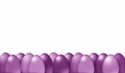 Viola color Easter eggs