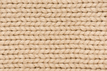 light brown knitted wool