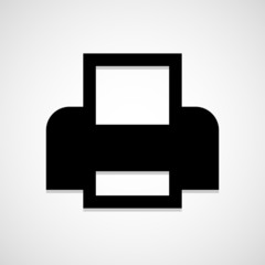 Print icon great for any use. Vector EPS10.