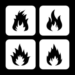 Fire icon great for any use. Vector EPS10.