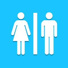 Toilet icon great for any use. Vector EPS10.
