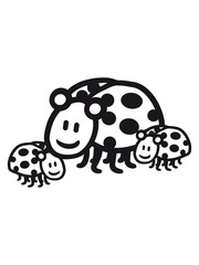 Ladybug family dad mom kids