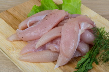Raw chicken breast