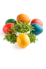 Beautiful decoration for easter isolated on white background