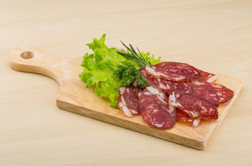 Sliced salami