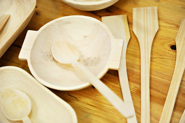 Handmade wooden spoon
