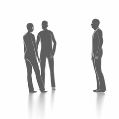 People in brainstorming concept