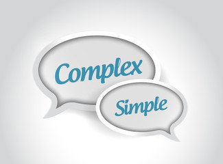 complex or simple message bubbles