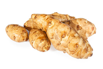 sunroot tubers or topinambur (Helianthus tuberosus)