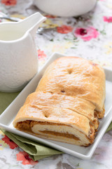 Home made pumpkin roll cake