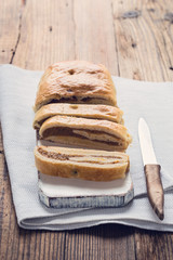 Home made pumpkin roll cake