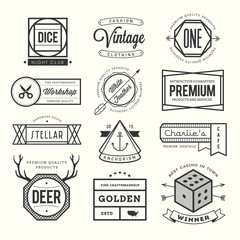 Obraz premium set of vintage logos, badges and labels