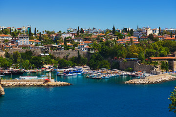 Naklejka na ściany i meble Old town Kaleici in Antalya Turkey
