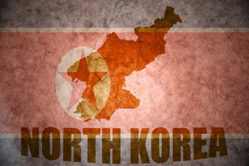 north korea vintage map