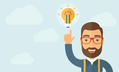 Businessman get the idea.