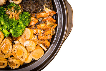 Chinese Styled Abalone Mixed Dish. Also known as 